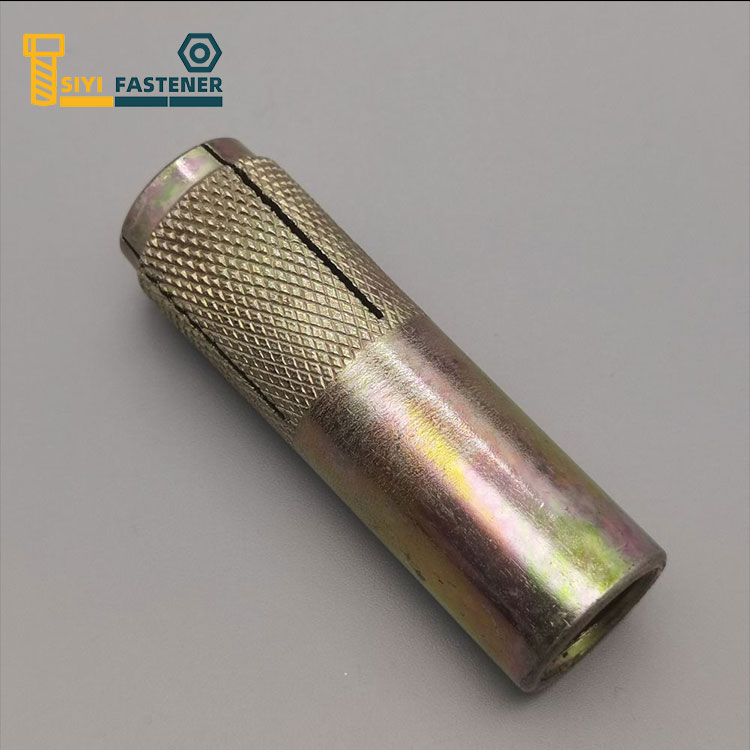 Thép carbon mạ kẽm vàng thả trong neo với Knurling