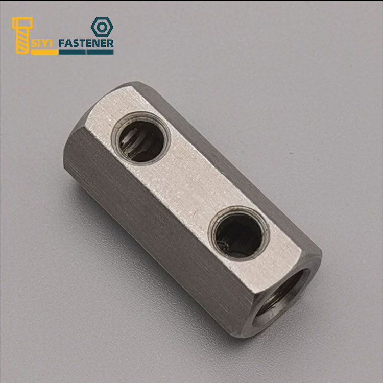 Đai ốc khớp nối bằng thép không gỉ có lỗ